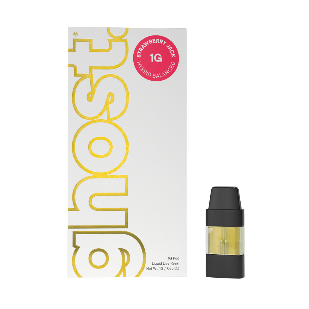 Ghost - Vape: Strawberry Jack (Live Resin Pod)