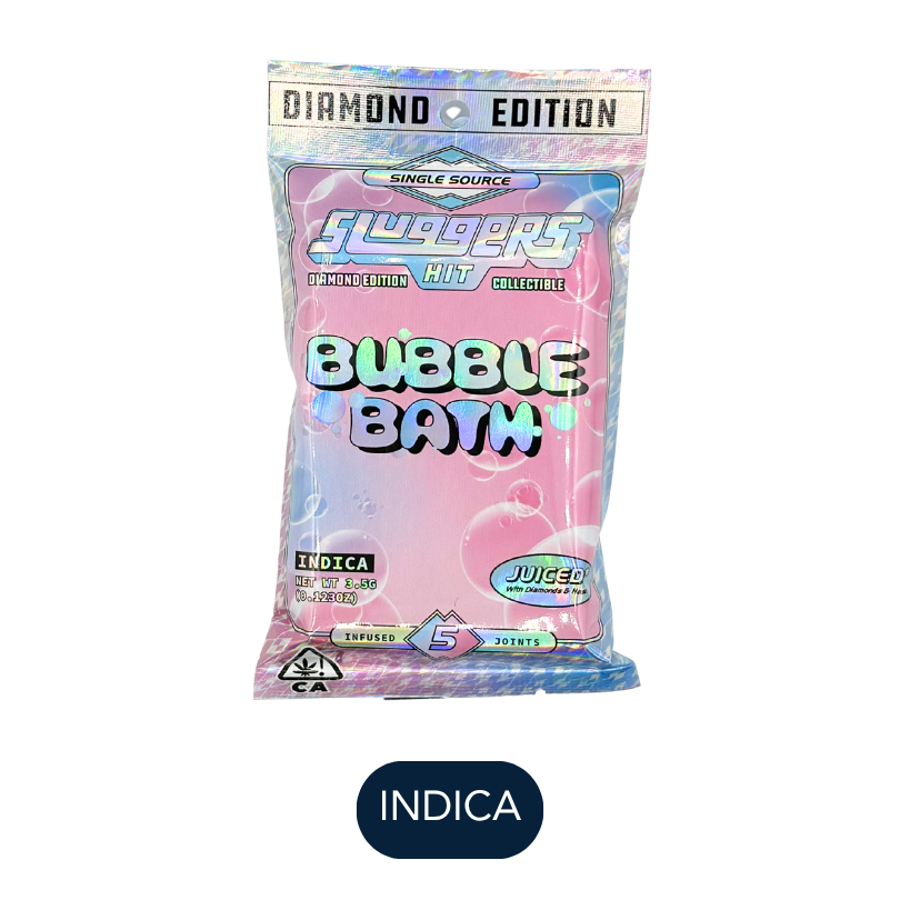 Sluggers - Hash Diamonds - Bubble Bath - Infused Preroll Pack - 5pk - 3.5g