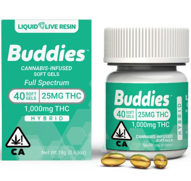 Capsule: Hybrid Live Resin 25mg (40 count) - 1,000mg