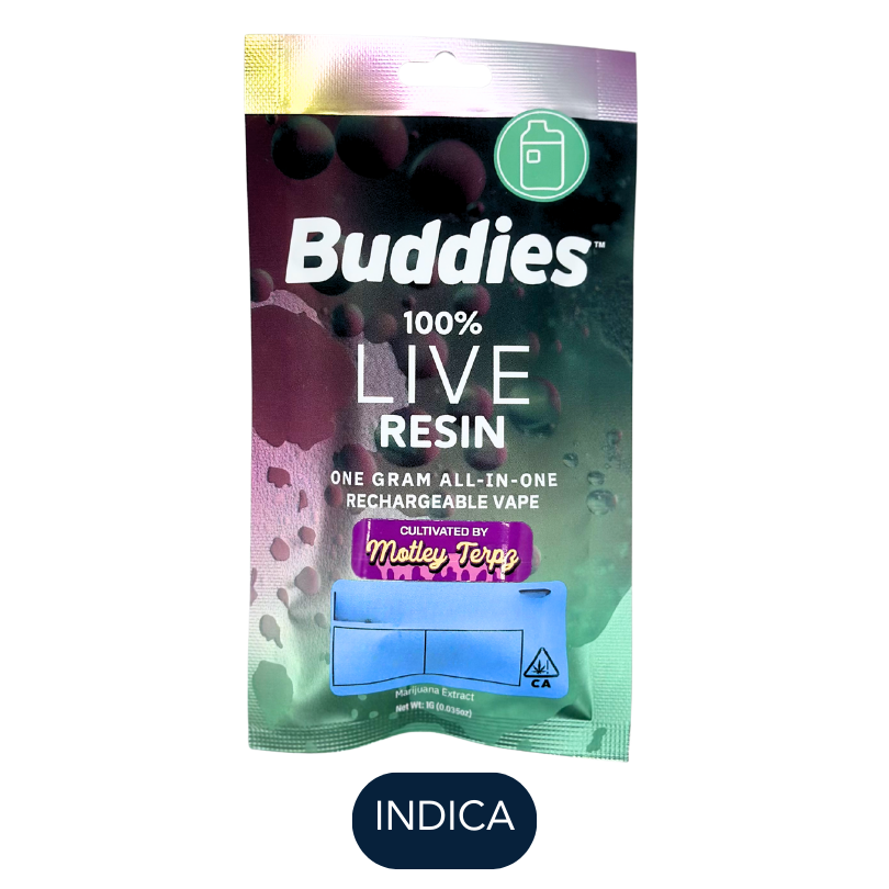Buddies - Live Resin - Blue Gushmintz - RTU - 1.0g