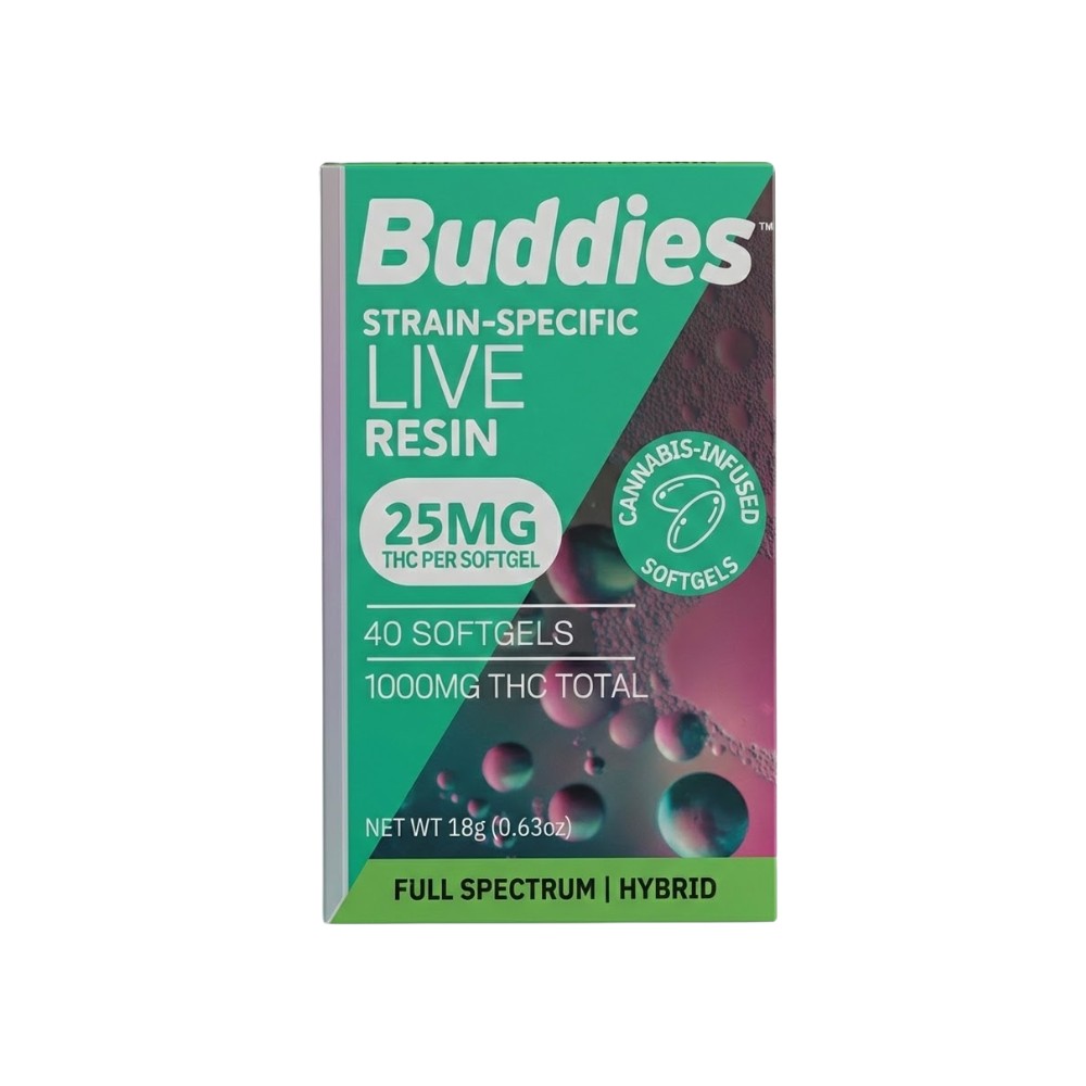 Buddies Brand — 25MG HYBRID CAPS (40CT) - BUDDIES