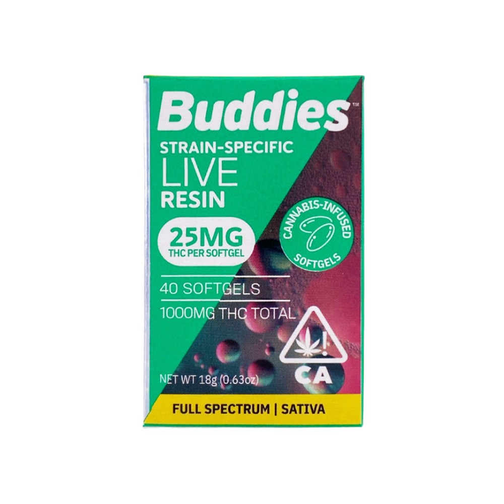 Buddies Brand — 25MG SATIVA CAPS (40CT) - BUDDIES