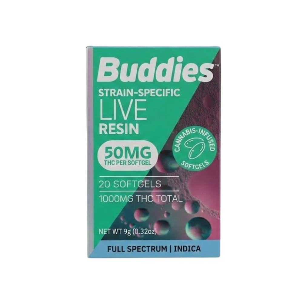 Buddies Brand: 50MG INDICA CAPS (20CT) - BUDDIES