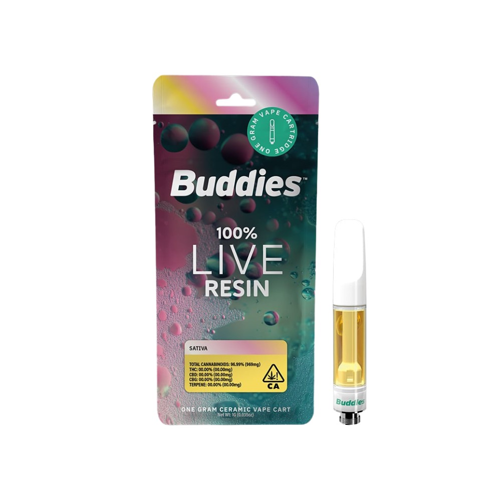 SUBZERO LIVE RESIN CART 1G - BUDDIES