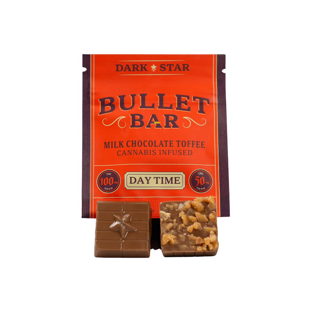 Dark Star | Bullet Bar | Daytime Milk Chocolate Toffee | 100mg