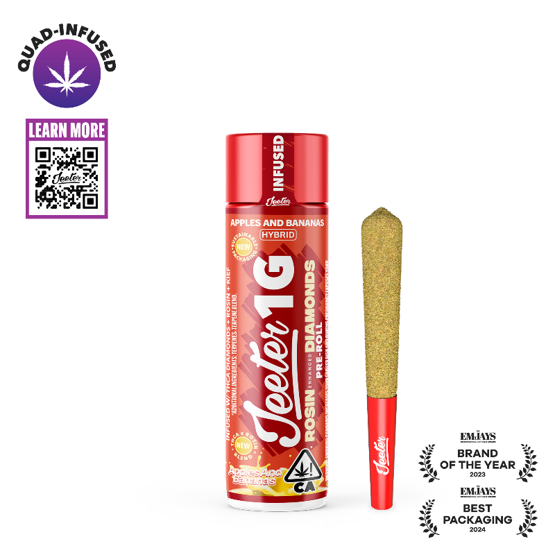 Jeeter - Apples & Bananas Infused Preroll 1g