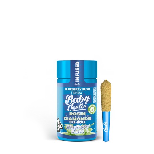Blueberry Kush | Baby Jeeter Quad-Infused Pre-Rolls 5-Pack | 2.5g