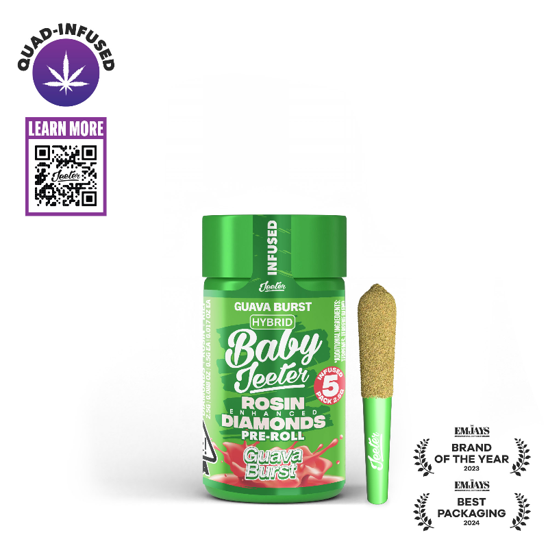 Jeeter - Guava Burst Baby Infused Baby Preroll 5pk 2.5g