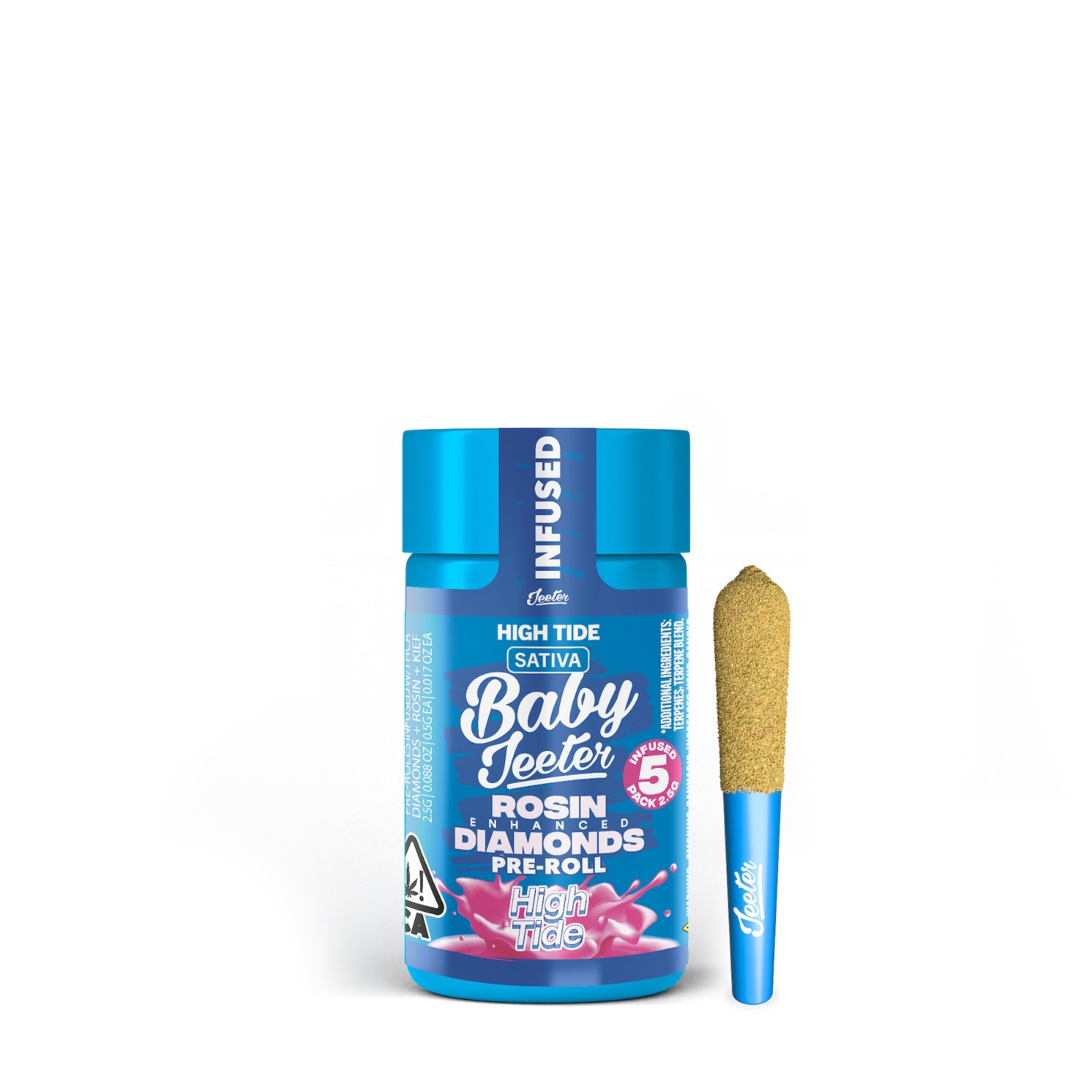High Tide | Baby Jeeter Quad-Infused Pre-Rolls 5-Pack | 2.5g