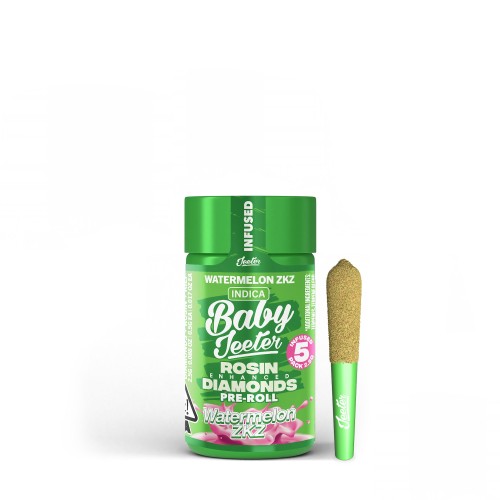 Watermelon ZKZ | Baby Jeeter Quad-Infused Pre-Rolls 5-Pack | 2.5g