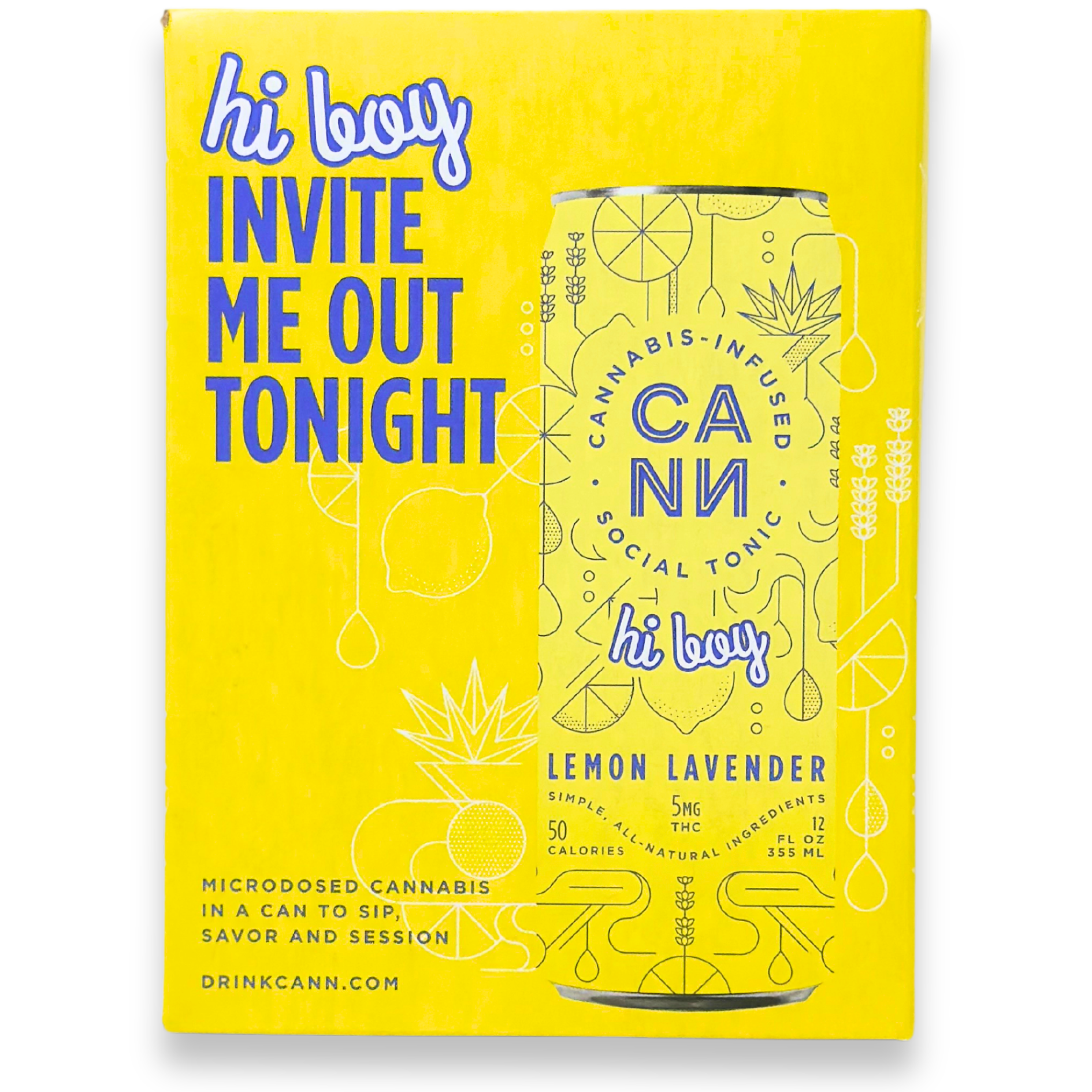 CANN - Hi Boys - Lemon Lavender - Drinks - 4pk - 20mg
