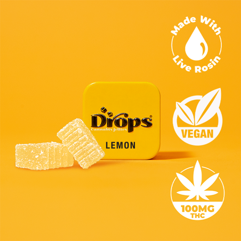 Drops Lemon (S) Gummies 2pk 100mg