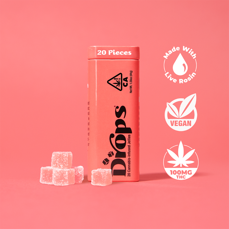 Drops Watermelon (I/H) Gummies 20pk 100mg