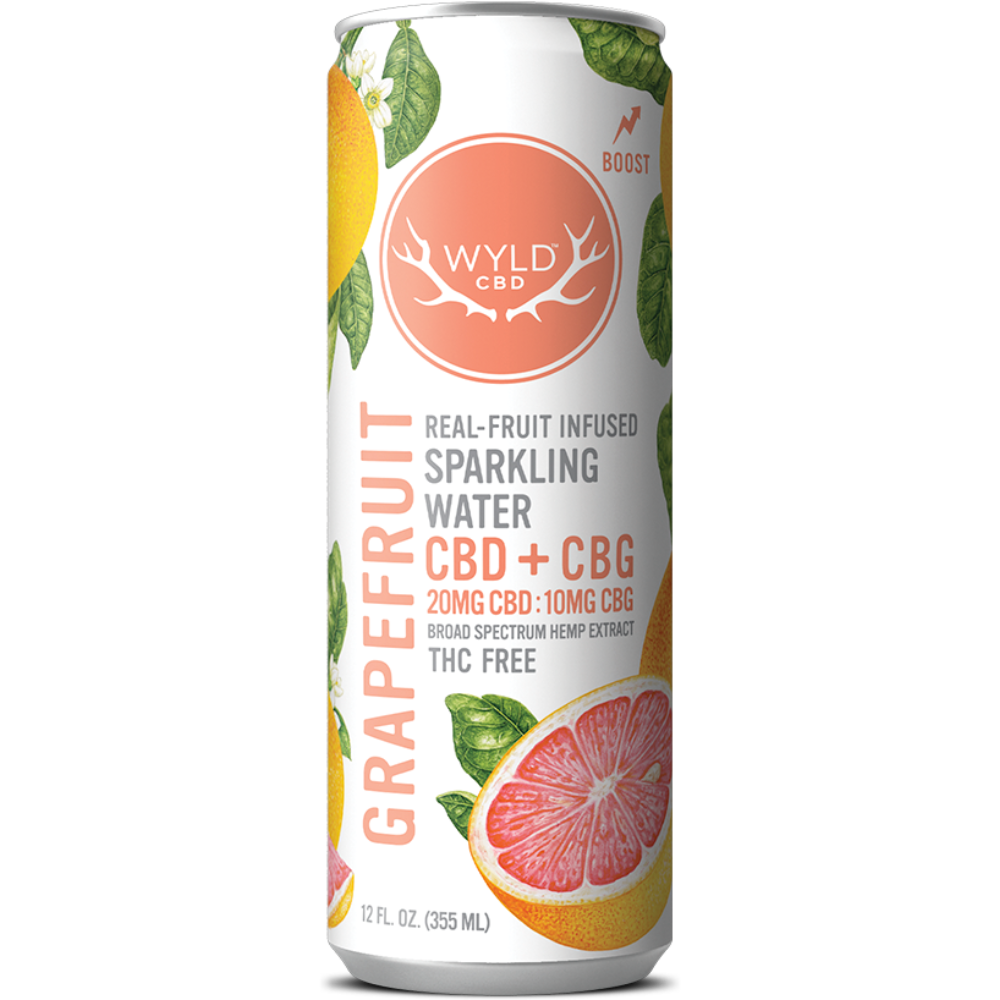 Wyld | CBD/CBG Sparkling Water | Grapefruit