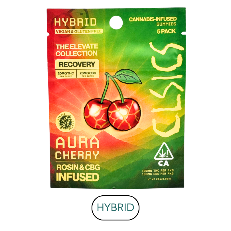 CLSICS - Aura Cherry - CBG - Live Rosin Gummies - 5pk - 100mg