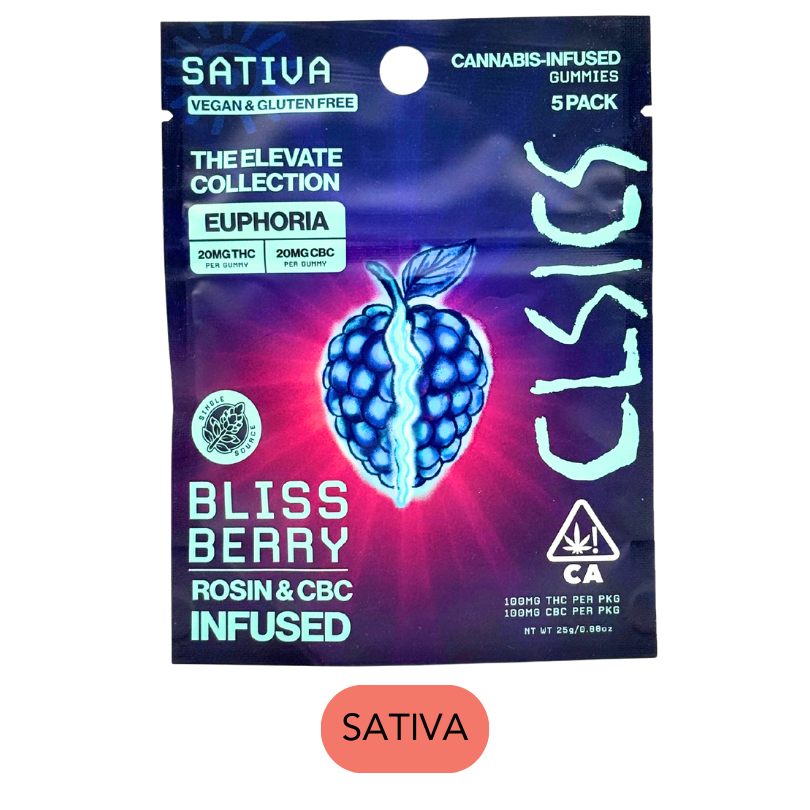 CLSICS - Bliss Berry - CBC - Live Rosin Gummies - 5pk - 100mg