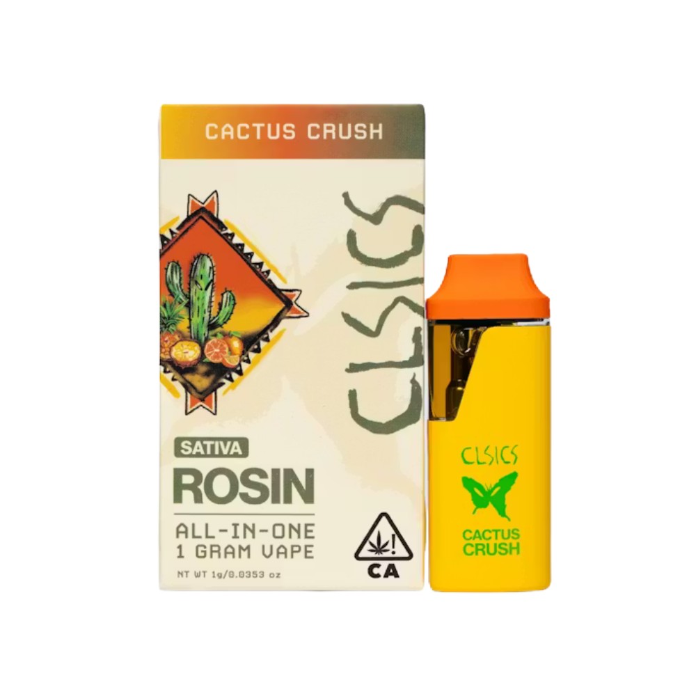 CACTUS CRUSH LIVE ROSIN ALL IN ONE DISPOSABLE 1G - CLSICS