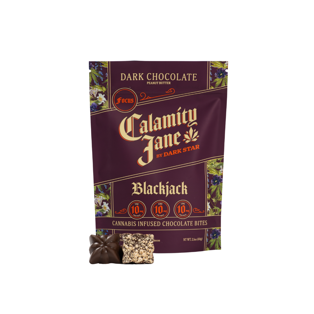 Dark Star | Blackjack | Dark Chocolate Peanut | 100mg