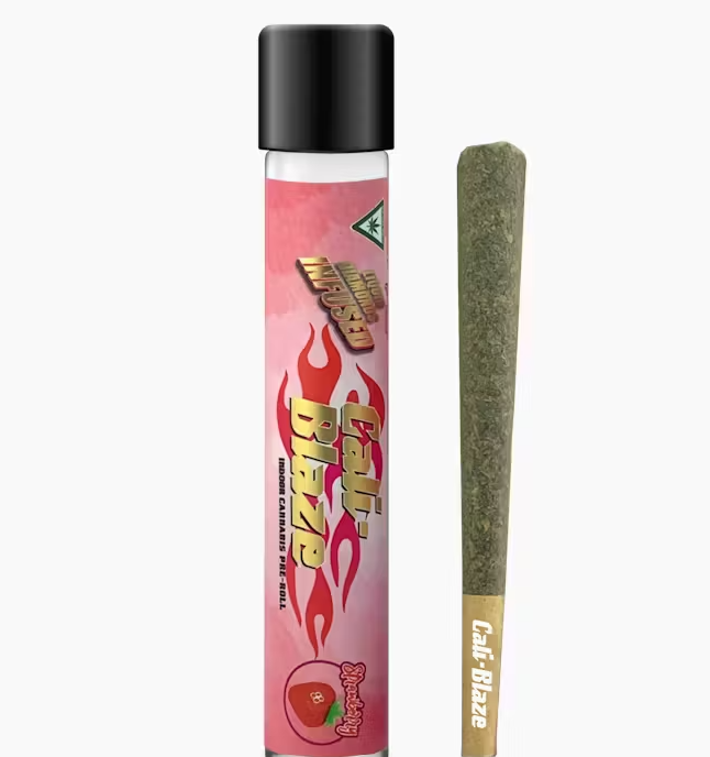 Cali Blaze Strawberry 1.2g Liquid Diamond Infused Preroll
