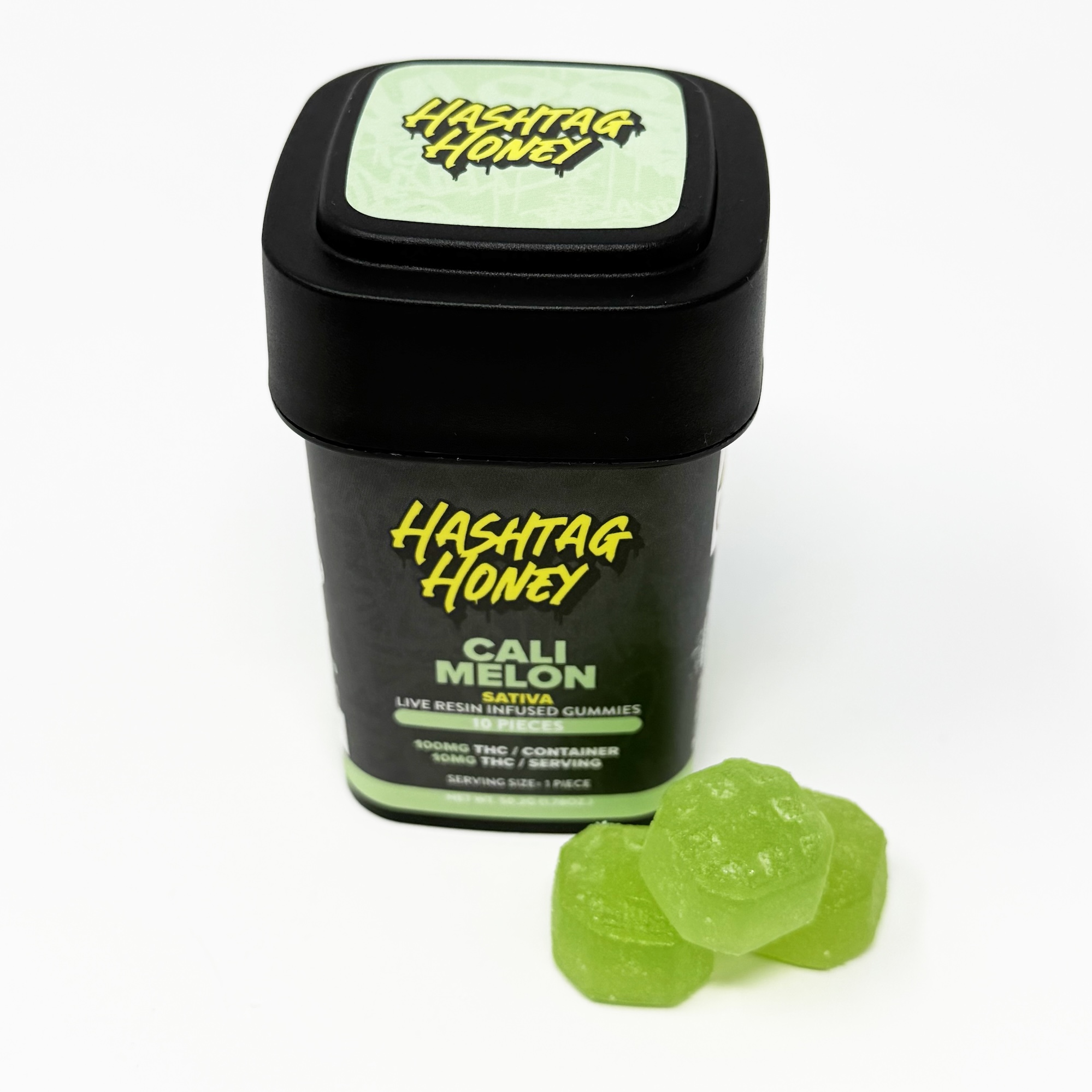 Cali Melon 10mg Gummies 10 Pack | Hashtag Honey