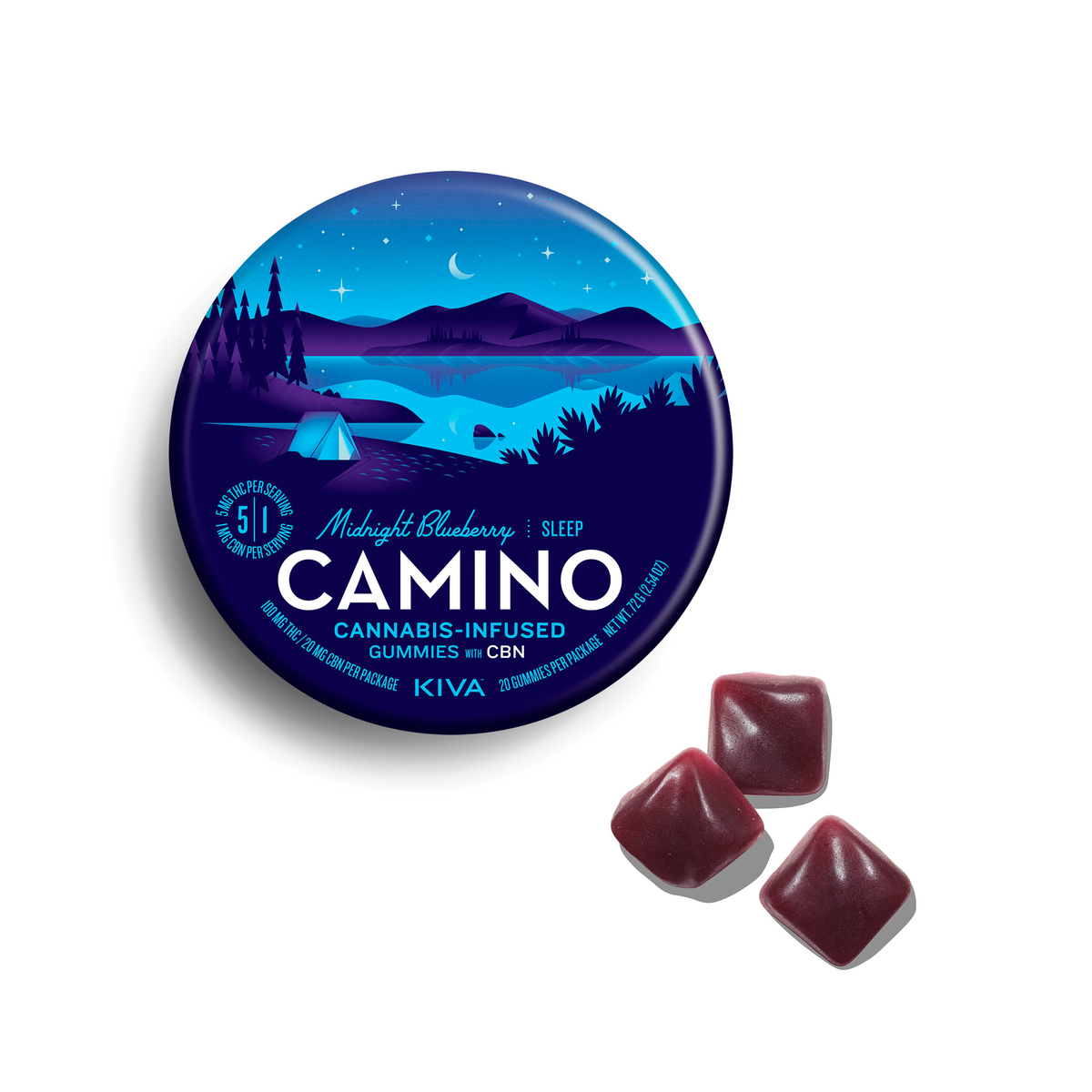 Midnight Blueberry (5:1 THC:CBN) | 20pk | 100mg
