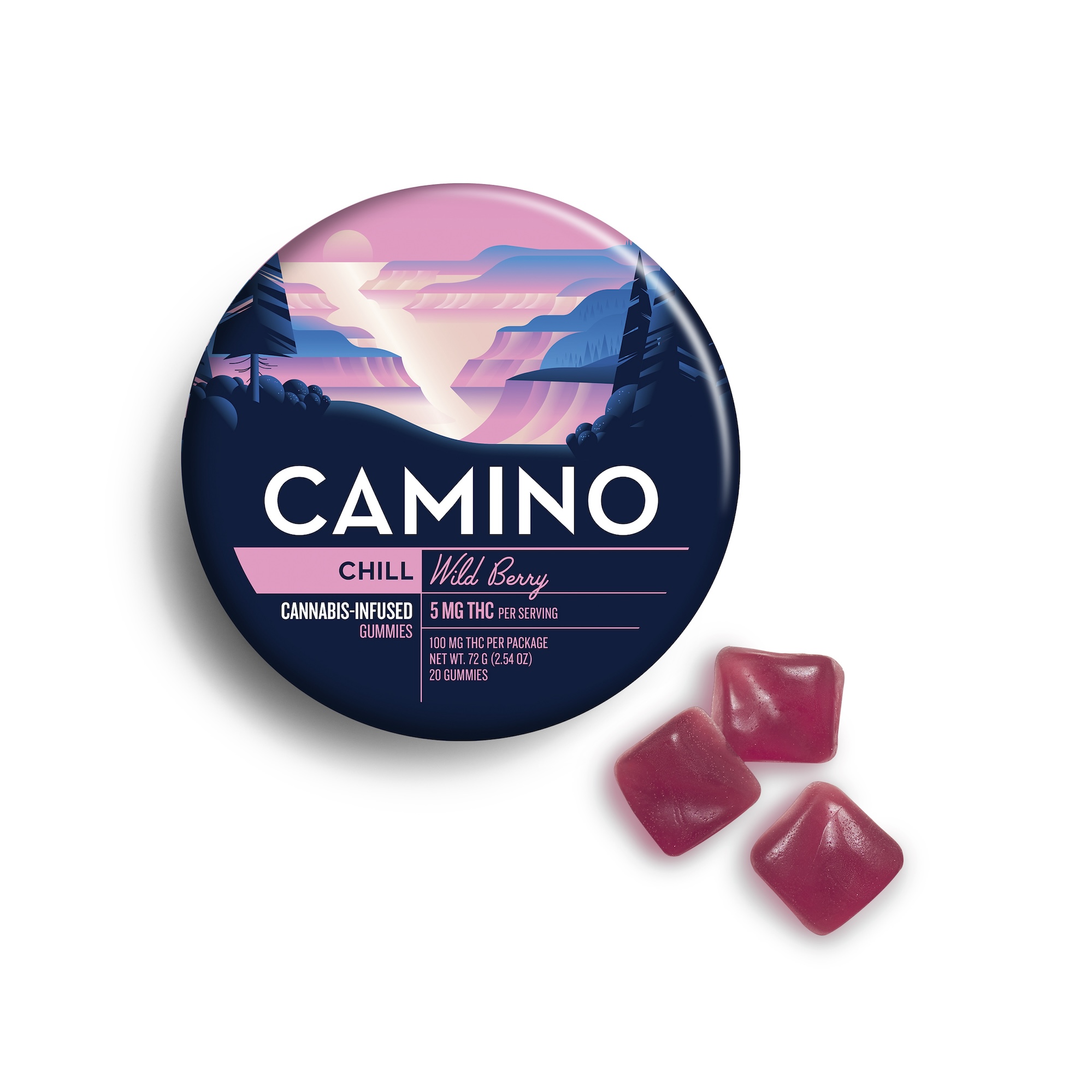 Wild Berry 5mg Gummies 20 Pack | Camino