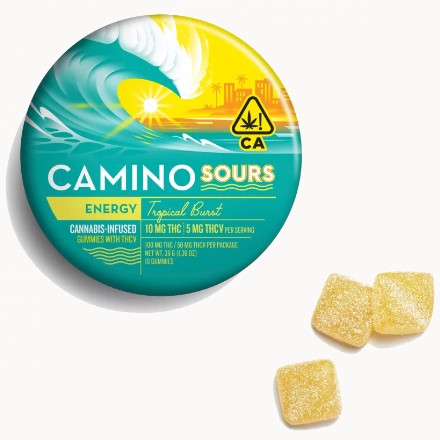 Camino - Edible: Sour Tropical Burst (2:1 THC:THCv) - 100mg