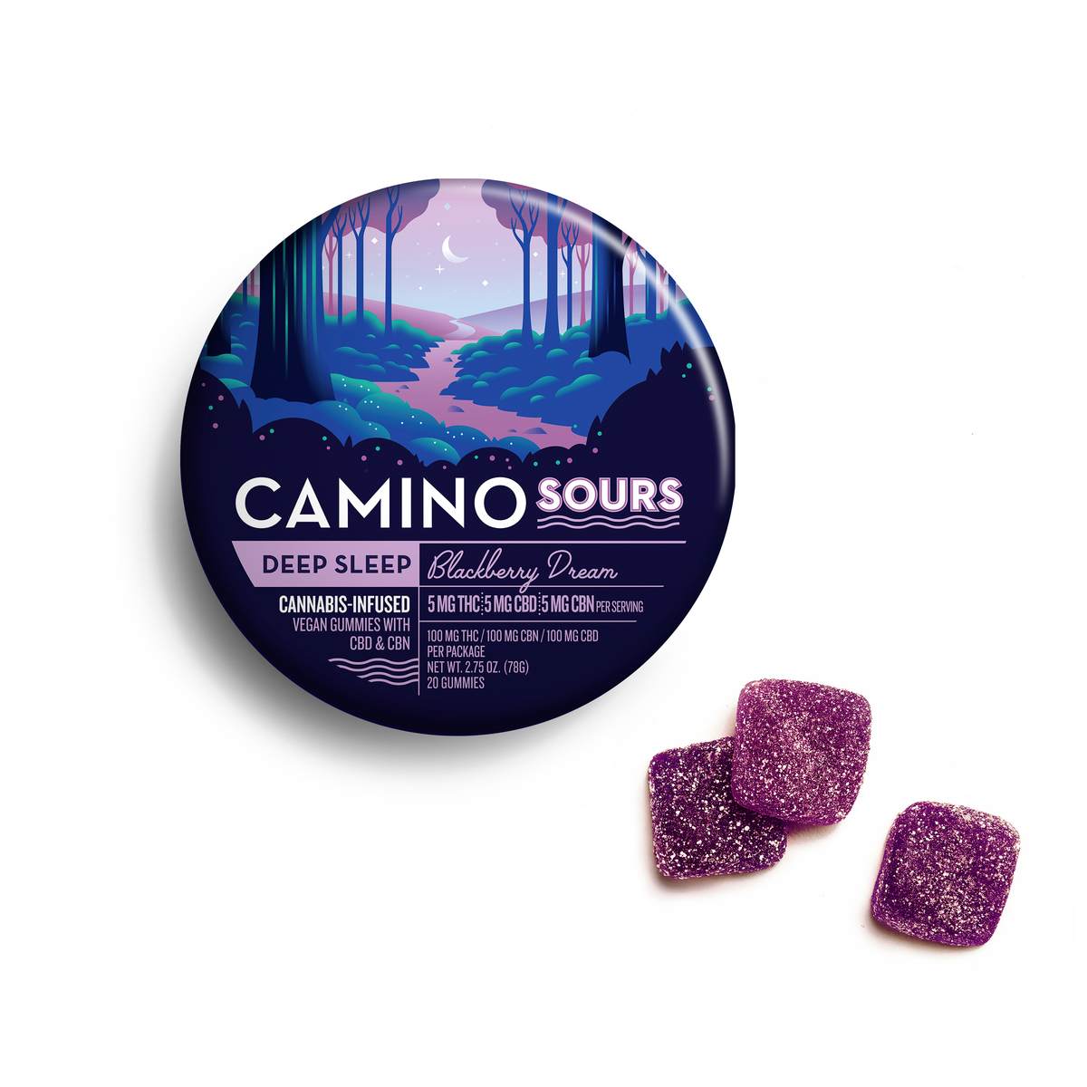 Blackberry Dream (5:5:5 CBD:THC:CBN) | 20pk | 100mg