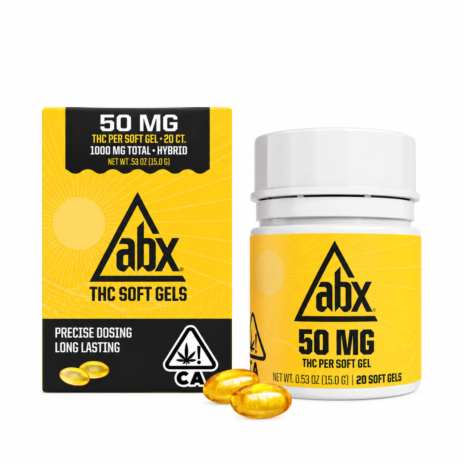 ABX - 50mg THC Soft Gels - 10ct