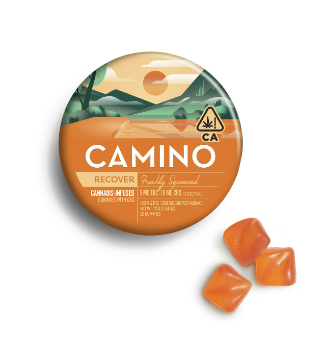 Camino 2:1 Freshly Squeezed Gummies 100mg 20pk (CBG:THC) (GF/DF)