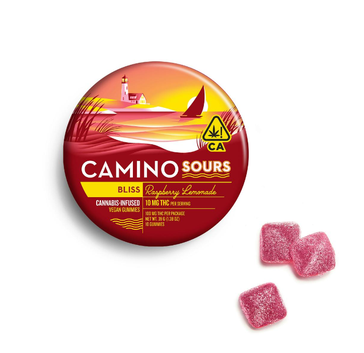 Camino Sours Raspberry Lemonade Gummies 100mg 20pk (GF/DF)