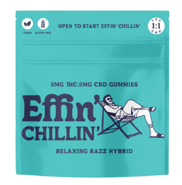 Chillin' Relaxing Raz Gummies 1:1 THC:CBD - 10 Pack