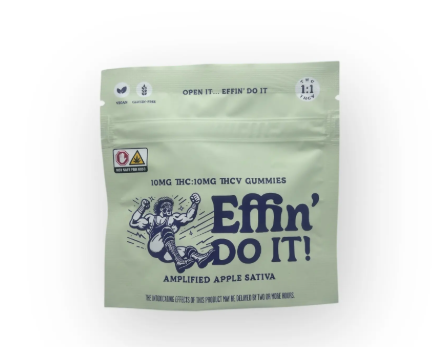 Do It! Amplified Apple Sativa Gummies 1:1 THC:THCV - 10 Pack
