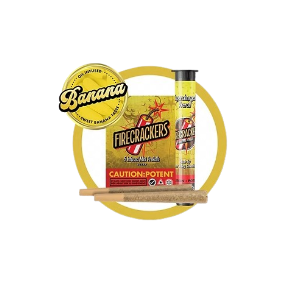 Firecracker Banana Candy 0.7g 5pk Infused Prerolls
