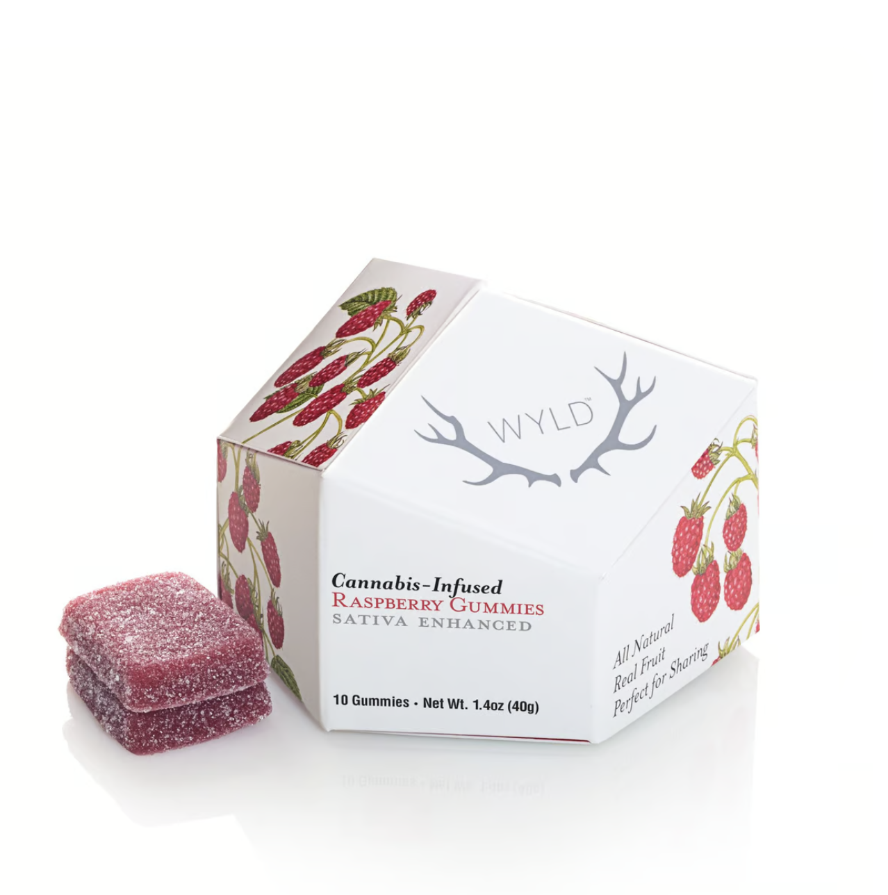 WYLD Raspberry Gummies 100mg 10pk