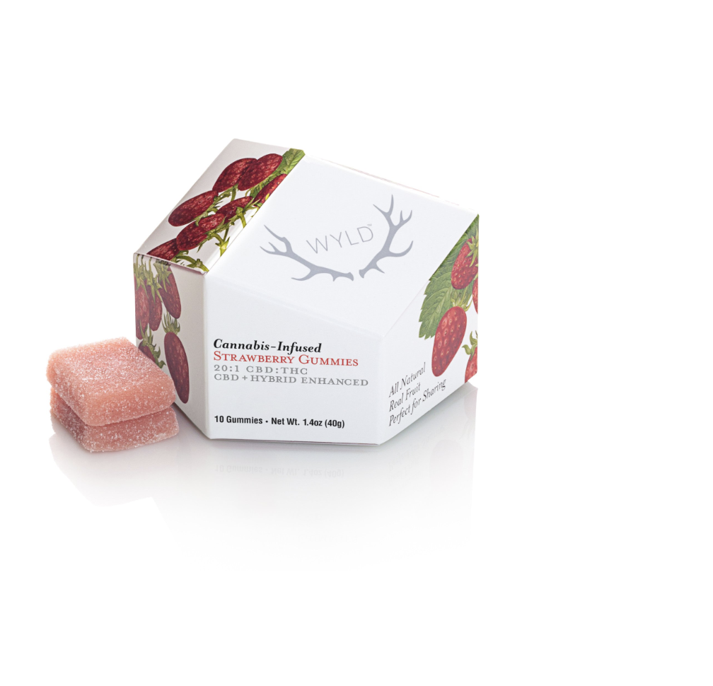 WYLD 20:1 Strawberry Gummies 10mg 10pk (CBD:THC)