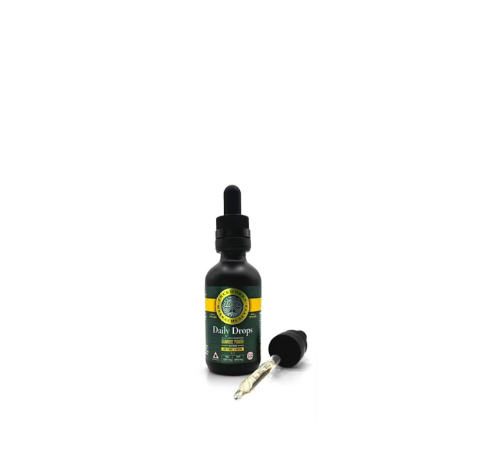 Treeworks 1:1 Daily Drops 1000mg 50ml Tincture (THC:CBG) - Sunrise Punch