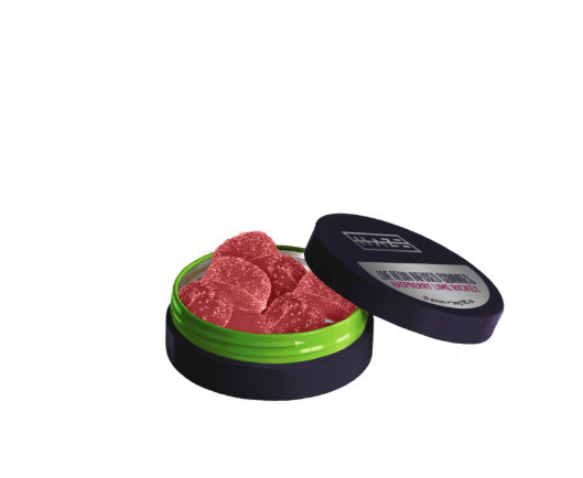 Haze Raspberry Lime Rickey Live Resin Gummies 100mg 10pk