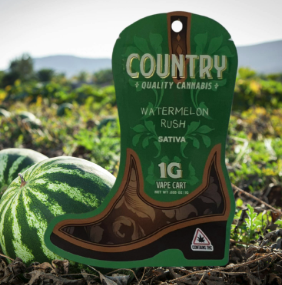 Country Watermelon Rush 1g Cartridge