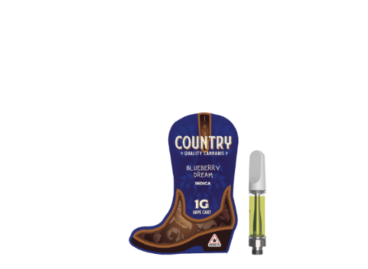Country Blueberry Dream 1g Cartridge