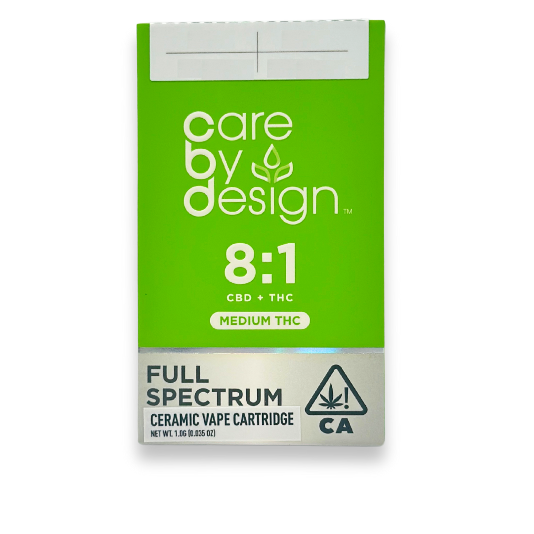 Care By Design - Medium THC - Full Spectrum - 8:1 - Vape Cart - 1.0g