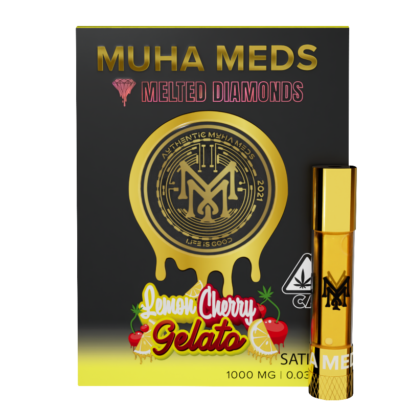 Muha Meds - Lemon Cherry Gelato Melted Diamonds Vape 1g