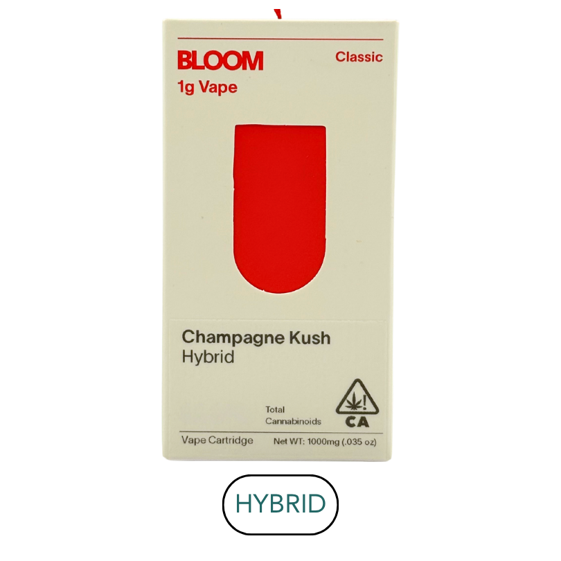 Bloom - Classic - Champagne Kush - Vape Cart - 1.0g