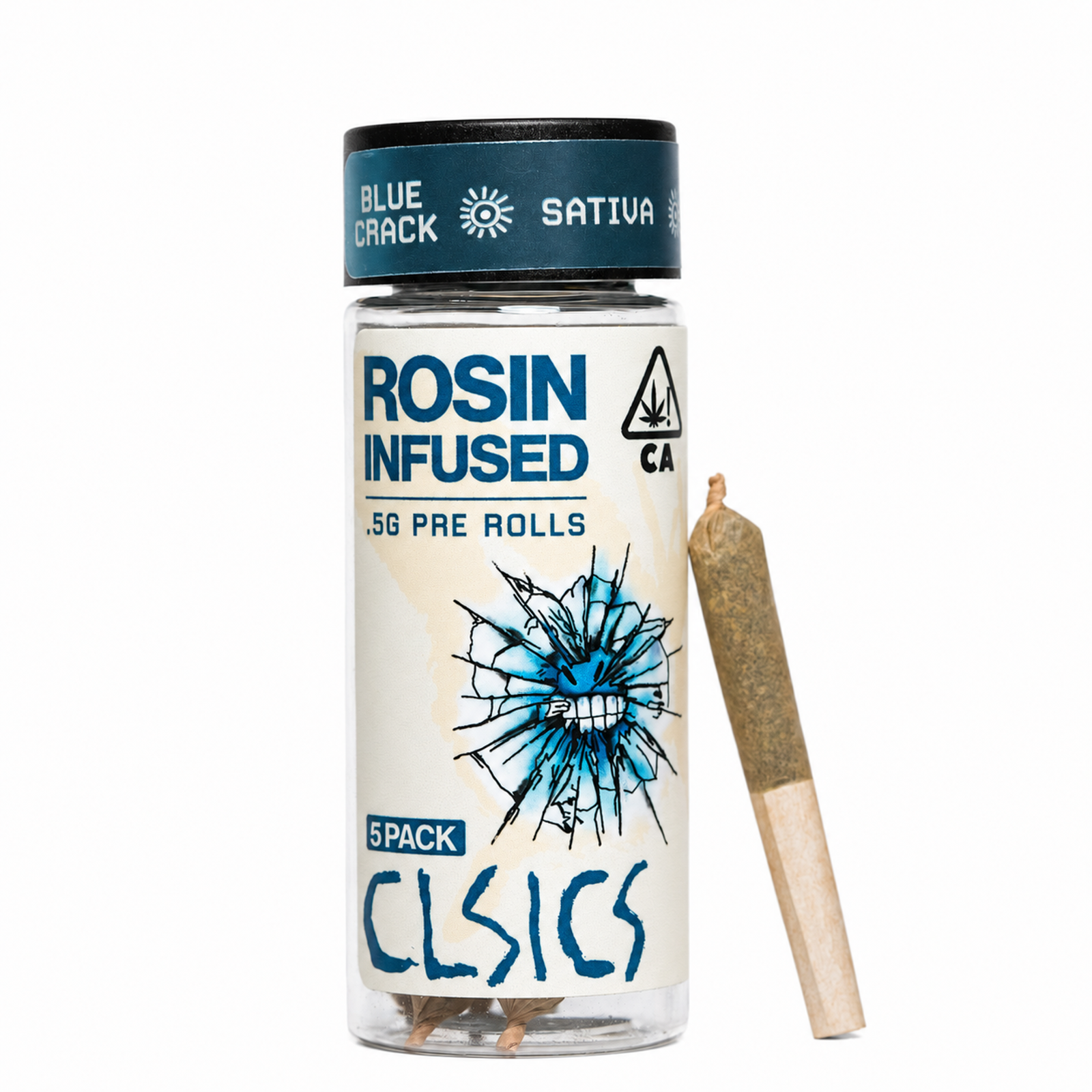 Blue Crack | Rosin Infused 5-Pack Pre-Rolls | 2.5g