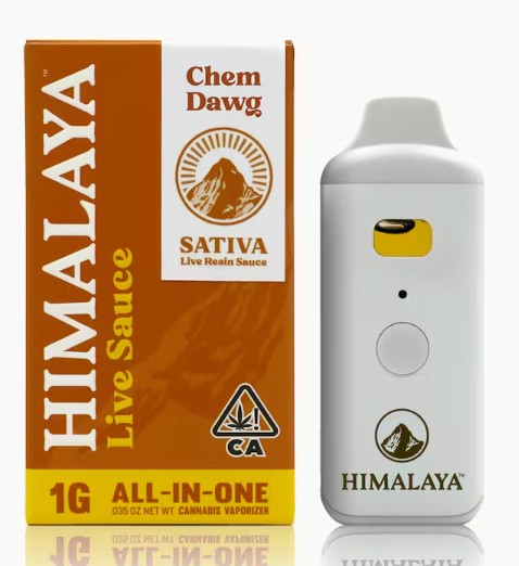 Himalaya 1g Chem Dawg Live Sauce AIO Disposable