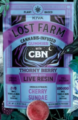 Cherry Sundae x Thorny Berry Live Resin 1:1 THC:CBN Gummies | 100mg