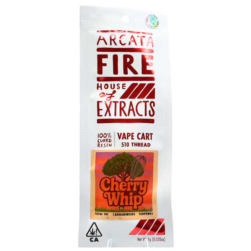 Arcata Fire - Cured Resin - Cherry Whip - Vape Cart - 1.0g