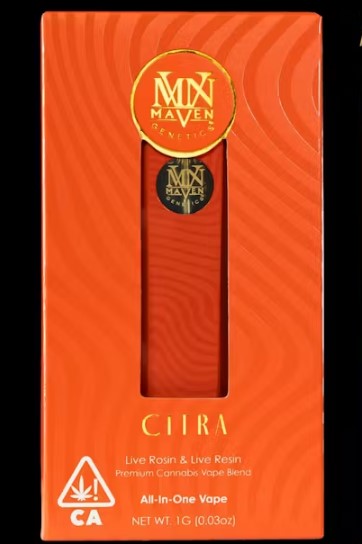 Maven 1g Citra Blend Live Rosin & Live Resin AIO Disposable