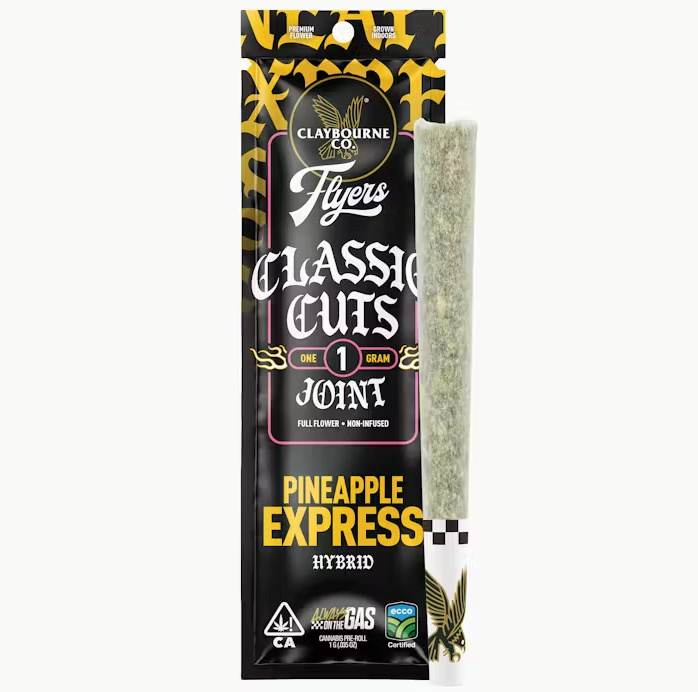 Claybourne Classic Cut Preroll 1g Pineapple Express