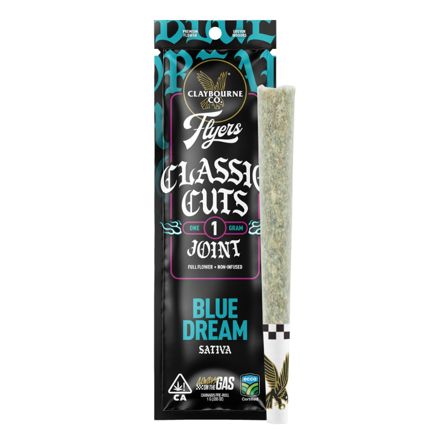 Claybourne Classic Cut Preroll 1g Blue Dream